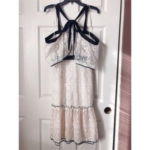 Adelyn Rae Marissa Bow Cold-Shoulder Sheath Dress